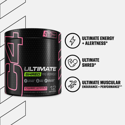 Cellucor C4 Ultimate Shred Pre Workout Powder, Fat Burner for Men & Women, Weight Loss CellucorBuy Supplements Australia