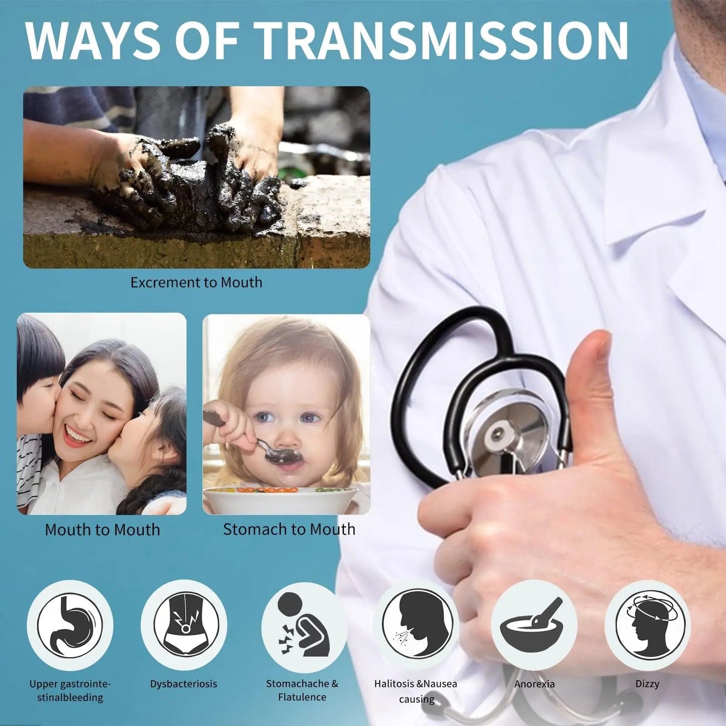H. Pylori，Helicobacter Pylori Detection 2 Test kit, 10-15 Minutes of Quick Home Testing, The Result is Highly Accurate, Easy to use and Read EvuioasBuy Supplements Australia