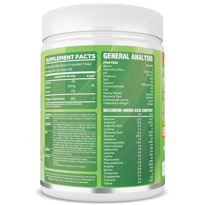Premium Collagen Powder 500g Unflavoured High Grade Hydrolysed Collagen Joints, Bones, Gut, Wrinkles, Hair, Skin, Nails, Pain, Injury, Sleep, Fitness, Keto Euphoria BlissBuy Supplements Australia