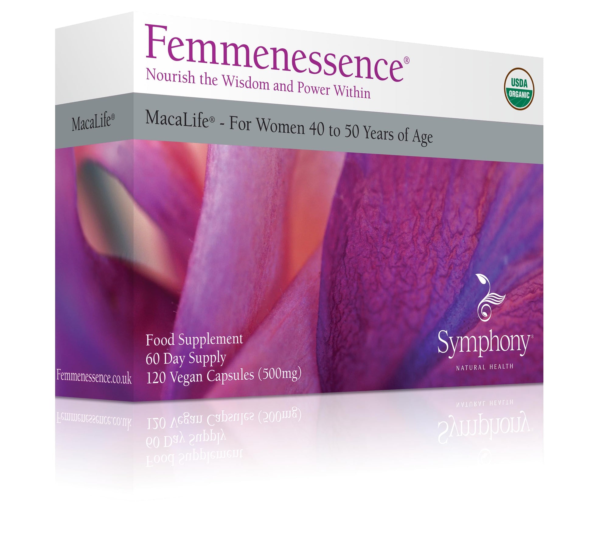 Femmenessence® MacaLife® – Clinically Proven Perimenopausal Organic Vegan Supplement for Natural Hormone Balance, Symptom Relief, Heart & Mood Support (120 Capsules, 60 Day Supply) Natural Health InternationalBuy Supplements Australia