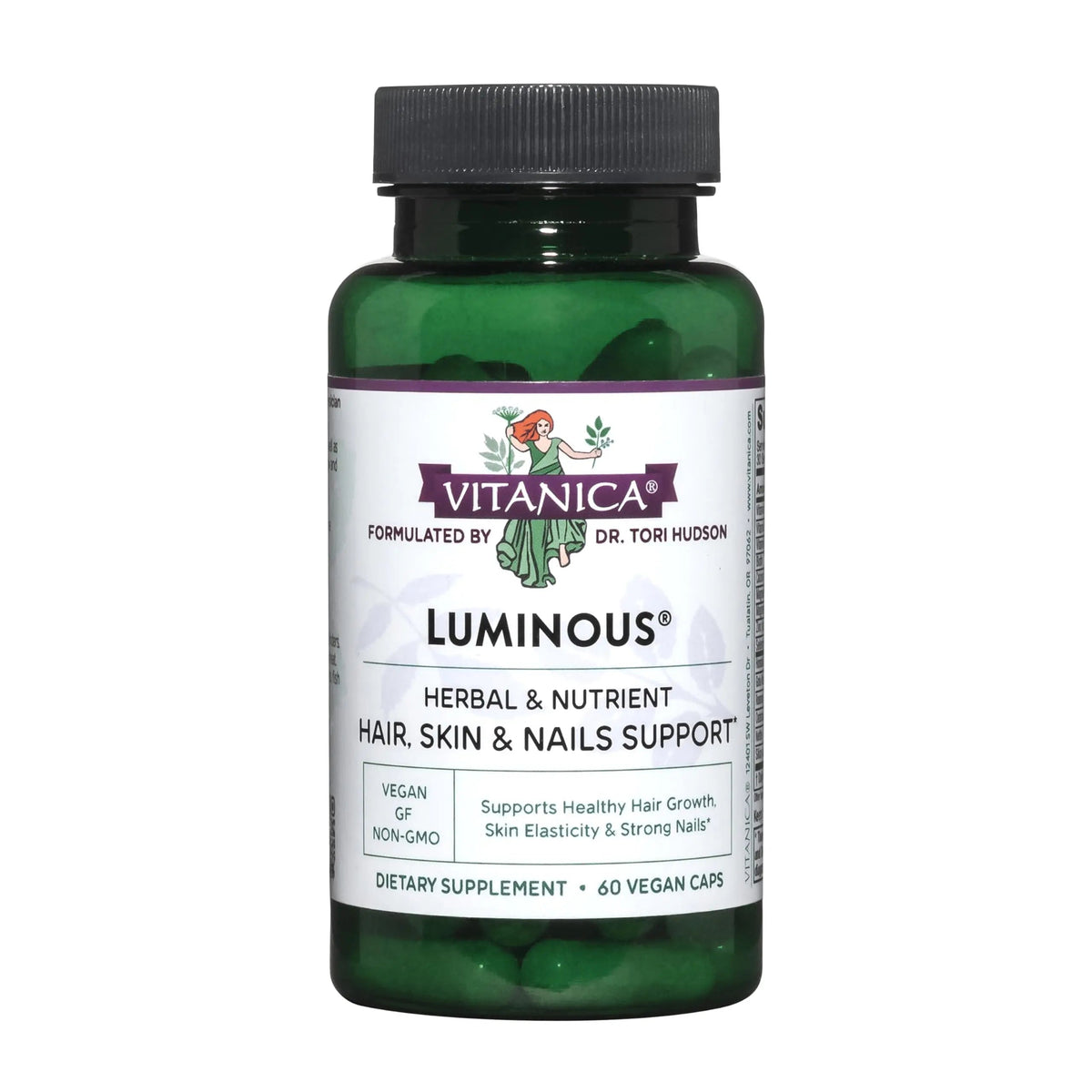 Vitanica, Luminous, Hair, Skin and Nail Support, Vegan, 60 Capsules VitanicaBuy Supplements Australia