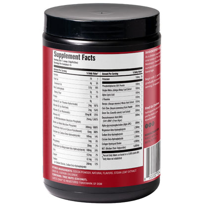 Perfect Keto Nootropic Brain Support, Caffeine Free Focus and Energy Supplement with Alpha Lipoic Acid, L Theanine, Ginkgo Biloba, Alpha GPC, MCT's, Collagen, Ketones, Chocolate Drink Mix, 15 Servings Perfect KetoBuy Supplements Australia