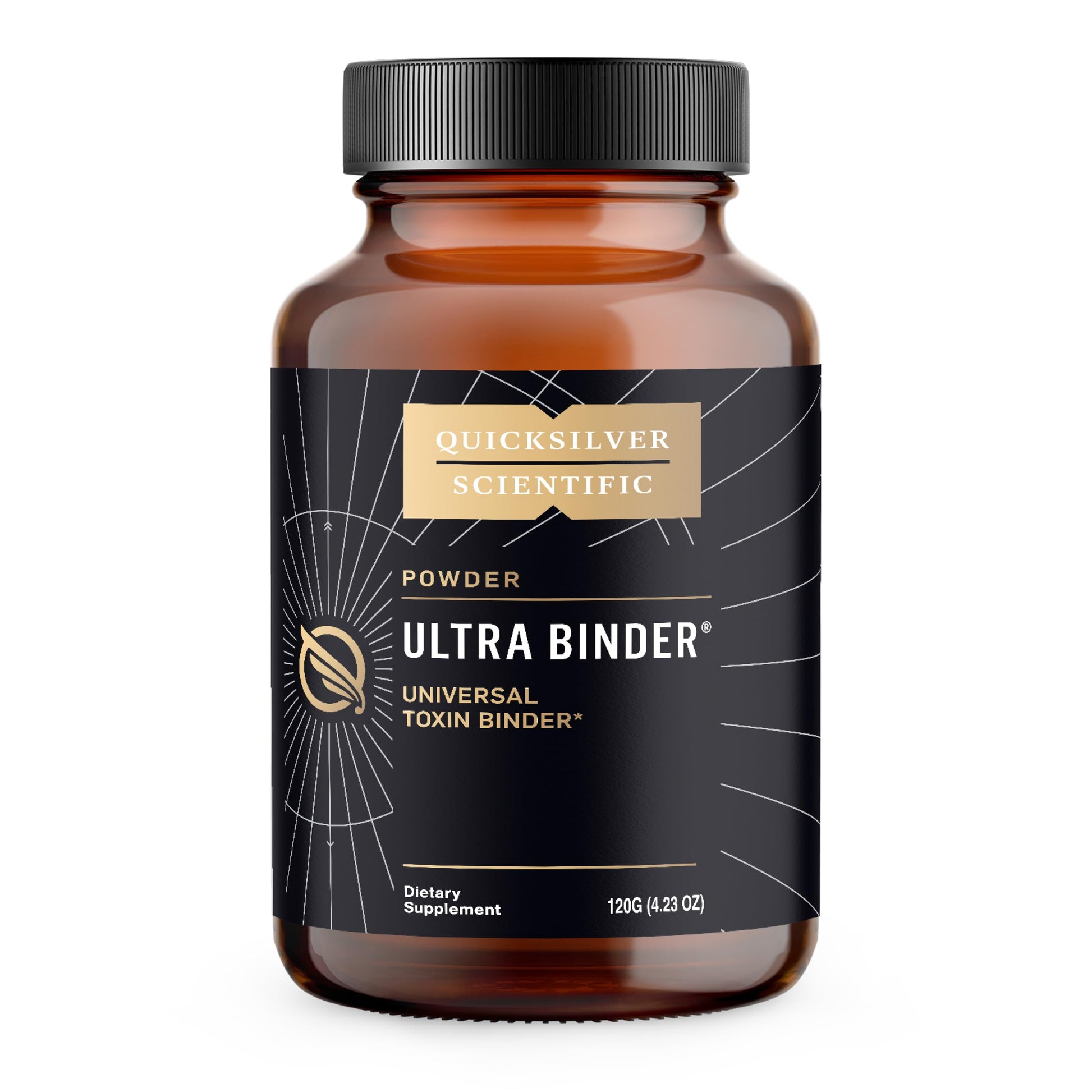 Quicksilver Scientific Ultra Binder Powder - Multi Binder with Bentonite Clay, Zeolite Detox & Charcoal - Supplement for Gut Support & The Body's Toxin Removal Process (120g) Quicksilver ScientificBuy Supplements Australia