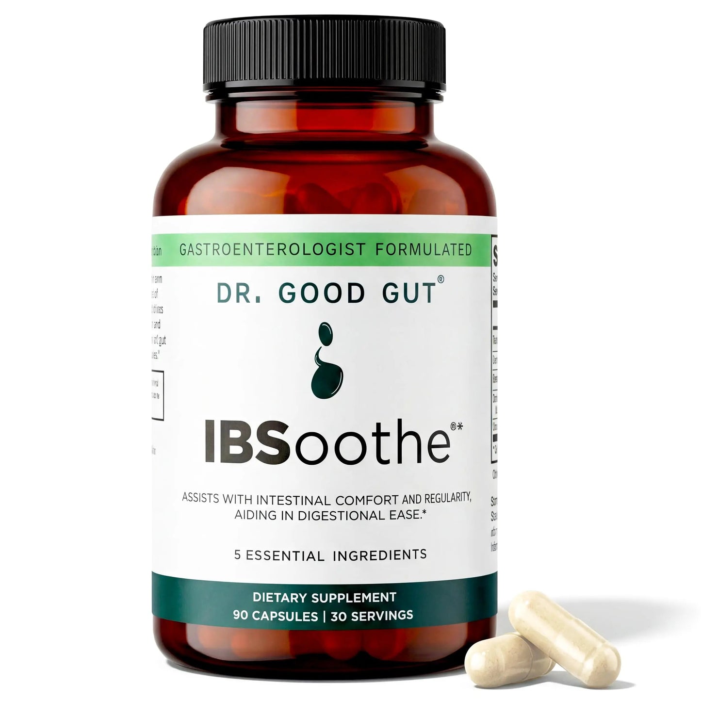 IBSoothe by Dr. Good Gut – Gut Health Supplement for Women & Men with Fiber, Probiotics, Enzymes & Peppermint Oil for Bloating Relief, Digestive Support, IBS Relief & Daily Gut Wellness – 90 Capsules DR. GOODGUTBuy Supplements Australia