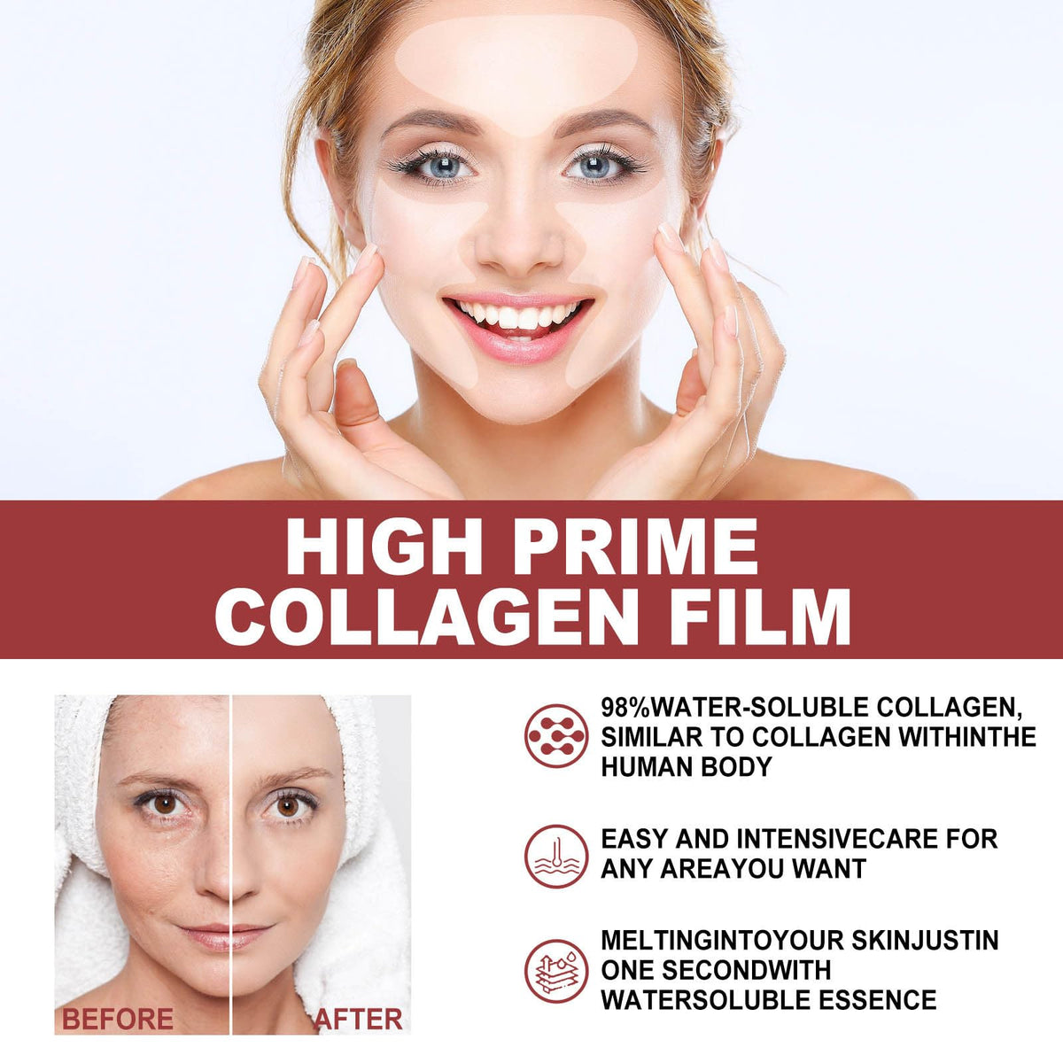 Melting Collagen Film, Peptide Collagen Film, Soluble Collagen Supplement Film With Hydrolysed Collagen OrgrulBuy Supplements Australia