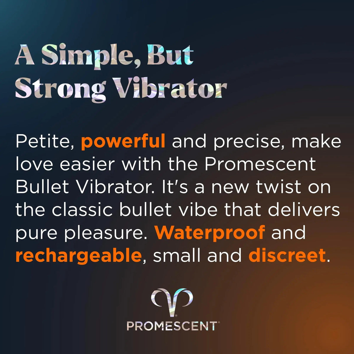 Promescent Vibrator Bullet with 27 Play Modes, Compact Vibrator Wand, Discreet Womens Sex Toys with Multiple Stimulation Settings, Pure Pleasure Sex Toy, Clitoral Stimulator for Women Promescent buy supplements Au