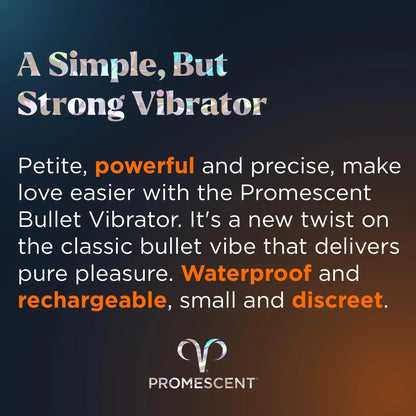 Promescent Vibrator Bullet with 27 Play Modes, Compact Vibrator Wand, Discreet Womens Sex Toys with Multiple Stimulation Settings, Pure Pleasure Sex Toy, Clitoral Stimulator for Women Promescent buy supplements Au
