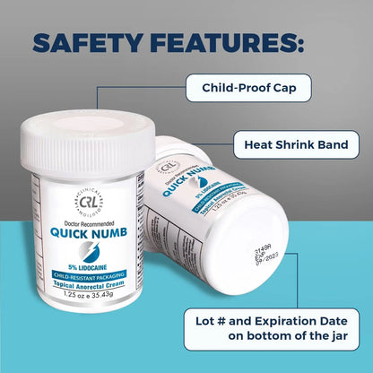 Quick Numb 5% Lidocaine Cream Maximum Strength Liposomal, Fast Itch Burn Pain Relief Cream with Aloe Allantoin Vitamin E, Gentle on Skin Support Healing Hemorrhoid Treatment 1.25 oz Clinical ResolutionBuy Supplements Australia