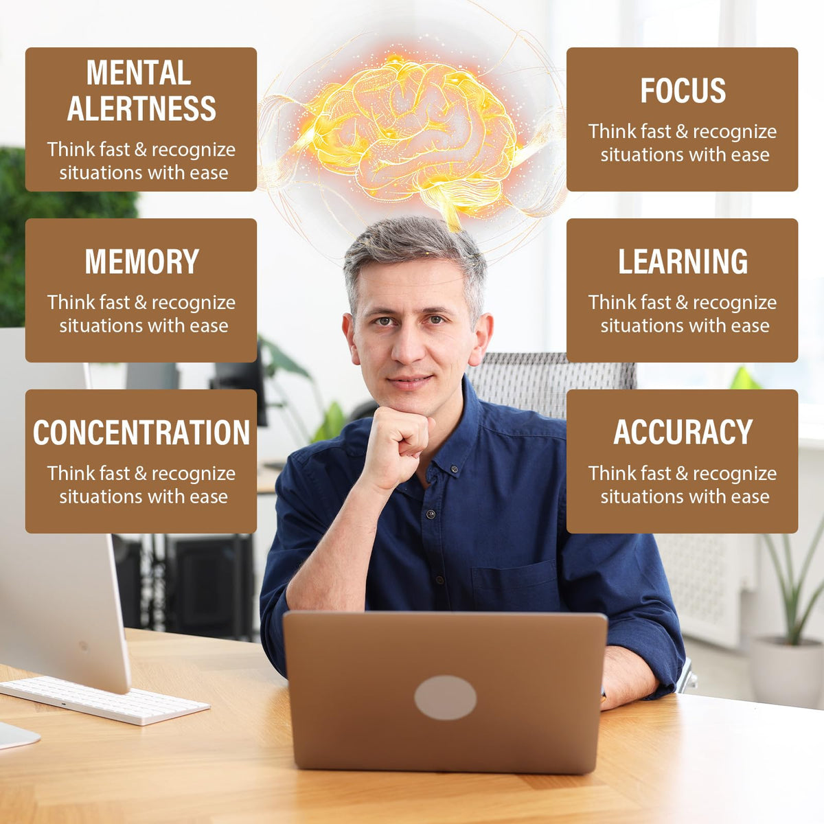 Ashwagandha & Lions Mane Supplements Capsules, Brain Supplements for Memory and Focus, Ashwagandha with Rhodiola Rosea for Cognitive, Immune Support, Cortisol Supplements for Women, 90 Capsules ZylvraxBuy Supplements Australia