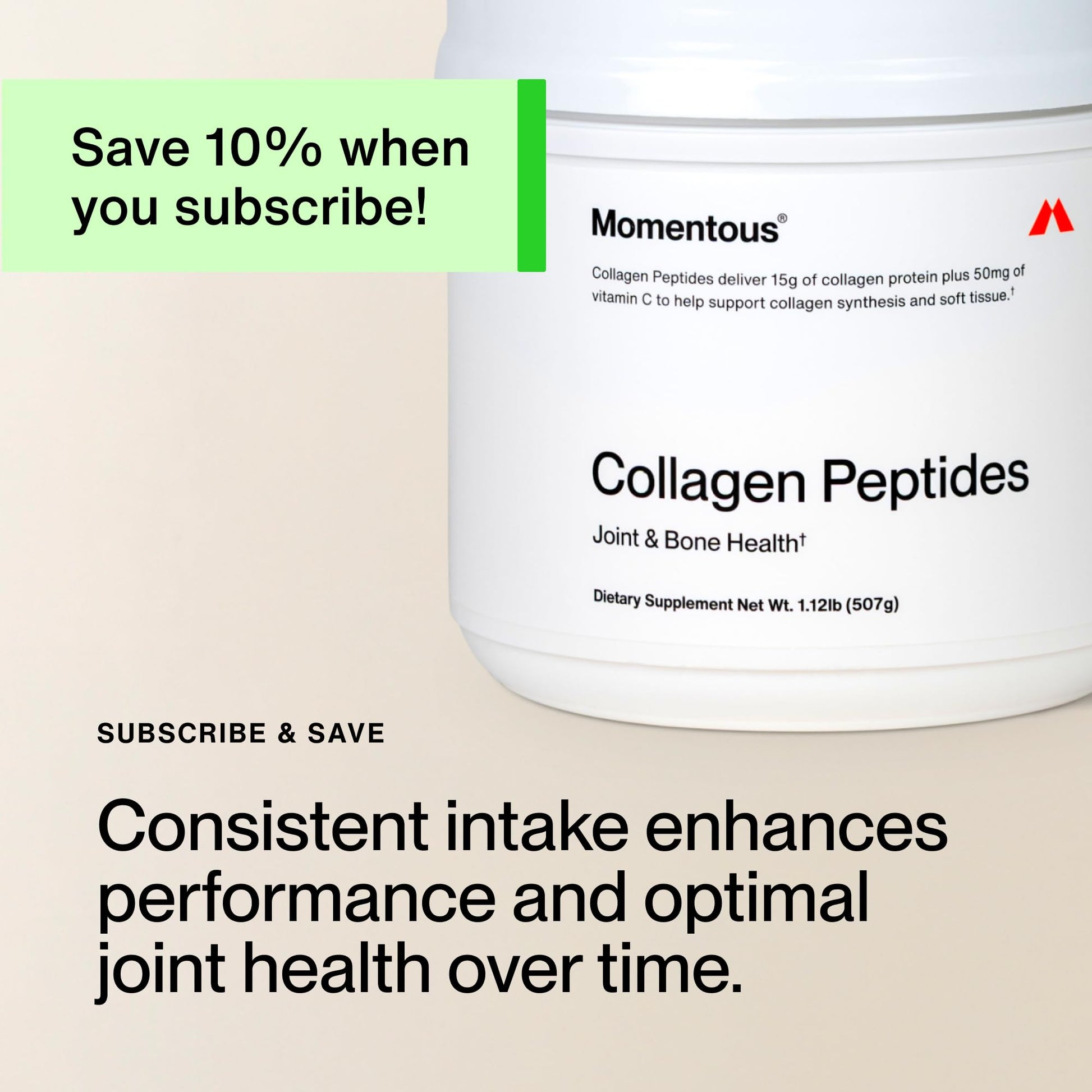 Momentous Grass-Fed Collagen Peptides Powder - Collagen Protein Powder with Fortigel & Vitamin C for Hair, Skin, Nails, & Joint Health Support - NSF Certified for Sport - Packaging May Vary Momentous buy supplements Au