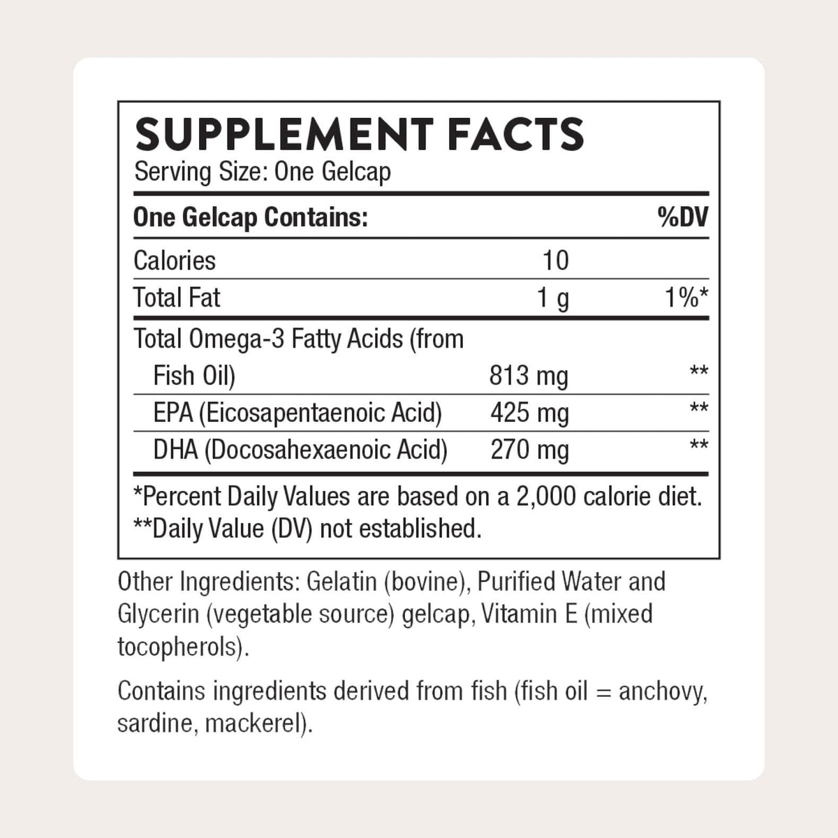 THORNE - Super EPA - Omega-3 Fish Oil Supplement with EPA & DHA from Sustainably Sourced Fish - Supports Brain, Skin, Joint & Heart Health* - Third-Party Certified