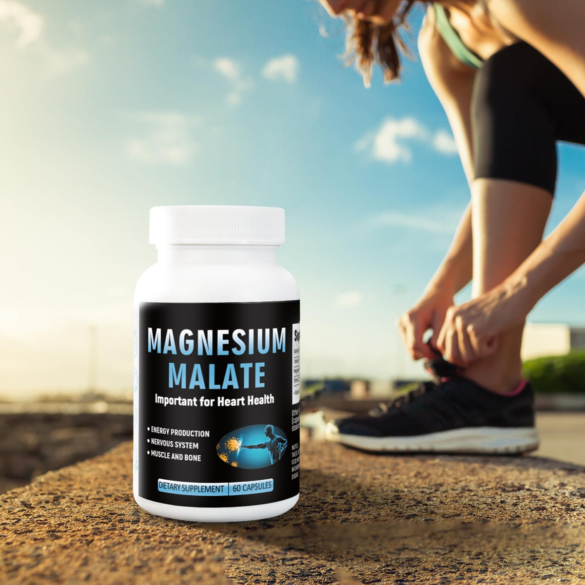 Laicuherb Magnesium Capsules for Bone and Muscle Health, 500 mg Magnesium Supplement, 60 Count, Vegetarian Capsules LaicuherbBuy Supplements Australia