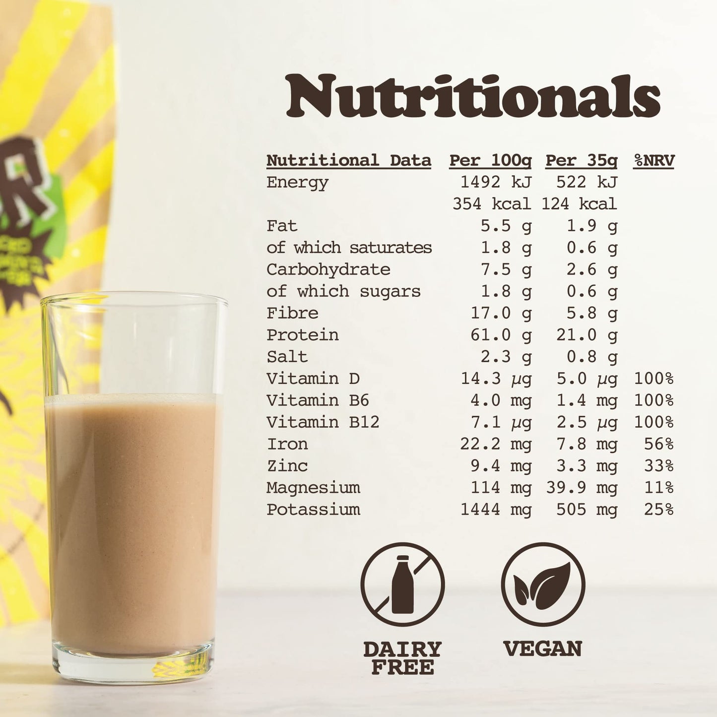 SunPower Vegan Protein Powder - 21g Plant Protein per Serving - Pea, Sunflower SunPowerBuy Supplements Australia