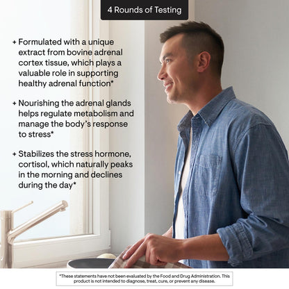 THORNE - Adrenal Cortex - Supplement for Cortisol Management - Supports Healthy Adrenal Gland Function, Stress Management, Immune System, Fatigue & Metabolism