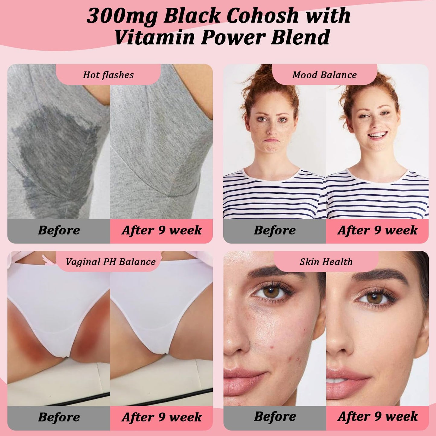 LeCozz Menopause Supplement for Women : Hormone-Free Probiotic with Black Cohosh & Ashwagandha Support for Hot Flashes Mood Balance & Skin Health 60 Capsules LeCozzBuy Supplements Australia