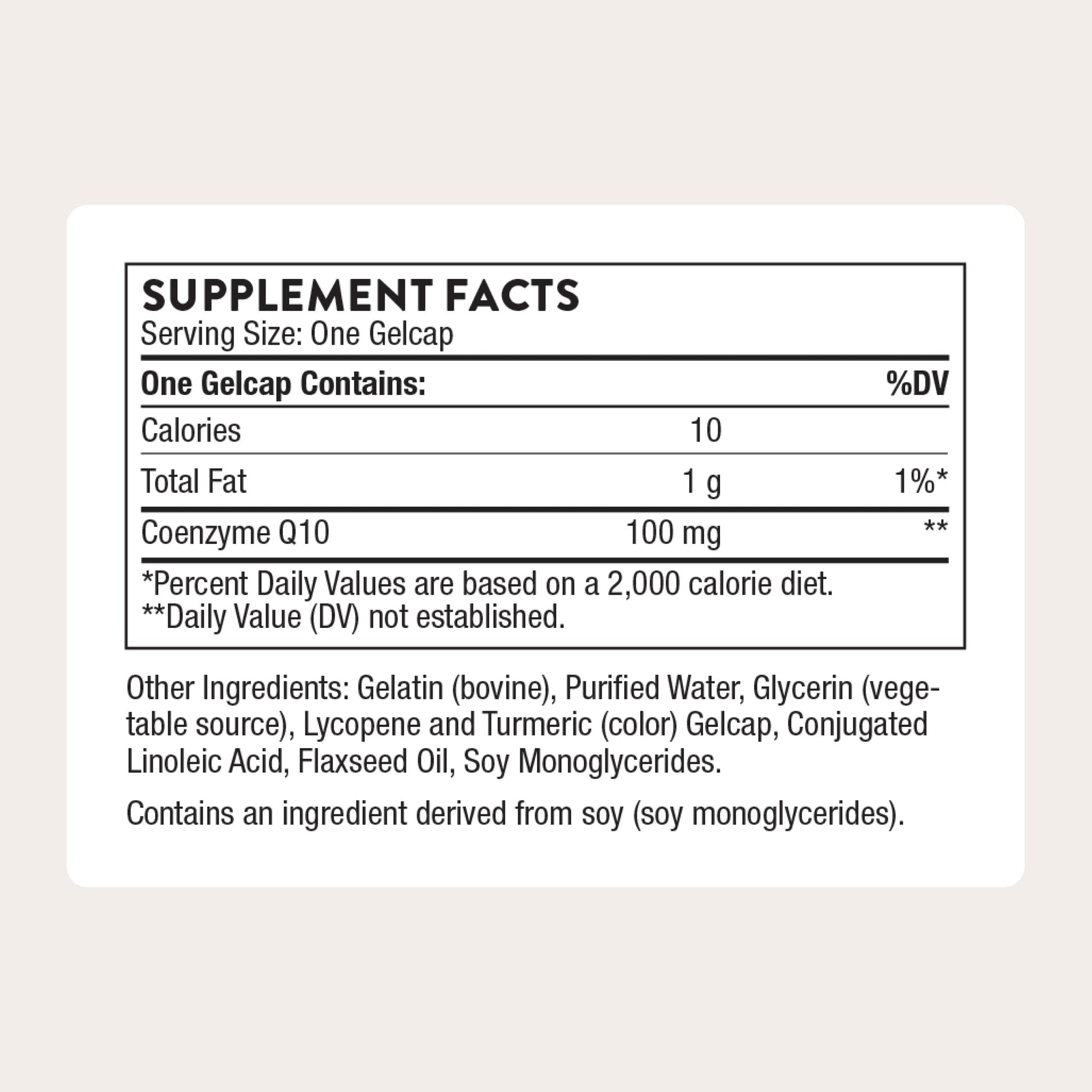 THORNE - CoQ10-100mg Optimally Absorbed Ubiquinone Supplement - Support Heart Health, Brain Function, Cellular Energy Production & Healthy Aging* - Gluten-Free, Dairy-Free - 60 Servings THORNEBuy Supplements Australia