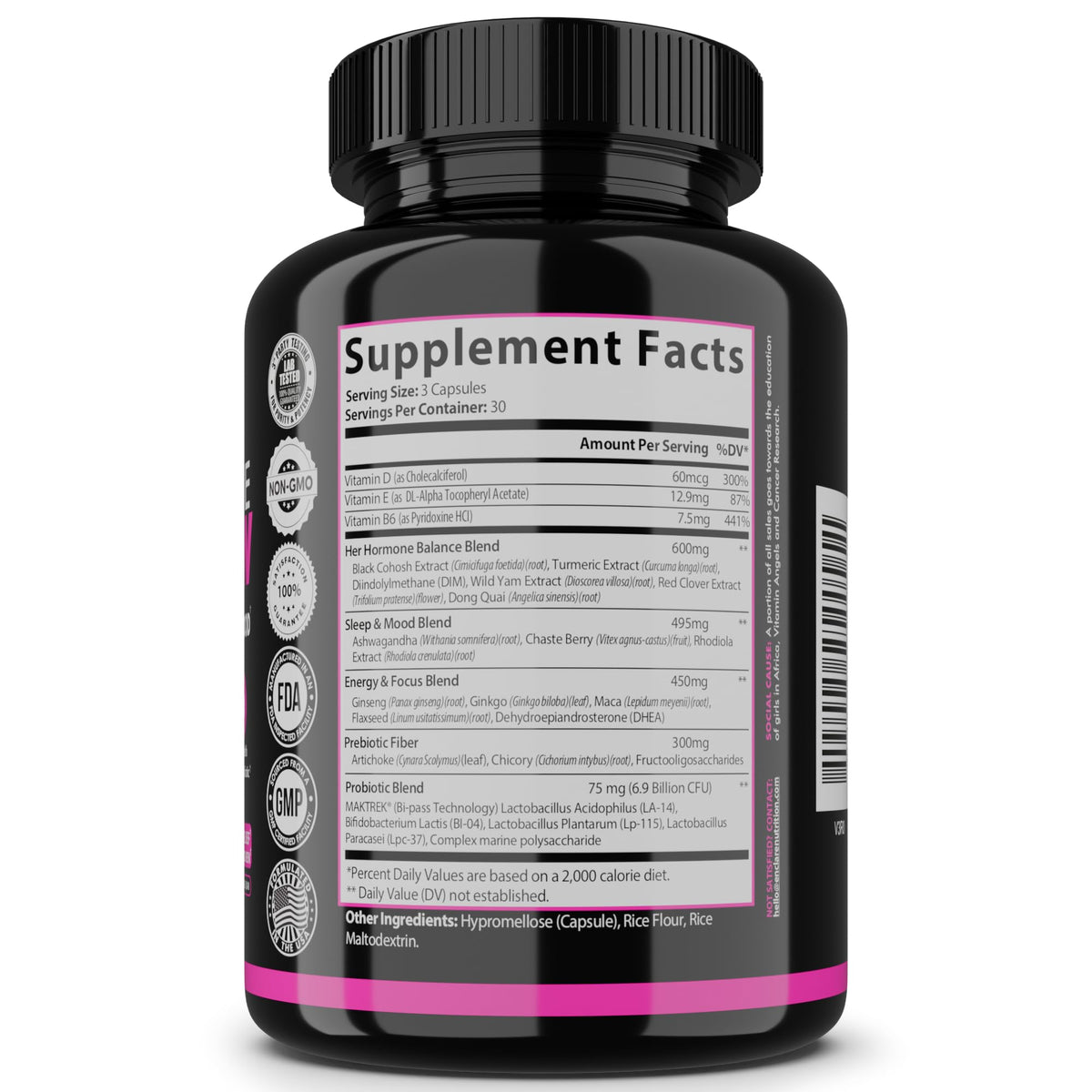 Menopause Supplement for Women – Complete MenoFlow 1700mg Daily Multi-Symptom Support, Hot Flash Relief, Hormone Balance, Mood & Energy, with Black Cohosh, Red Clover & Ashwagandha – 90 Veggie Caps THE ENCLARE NUTRITIONBuy Supplements Australia