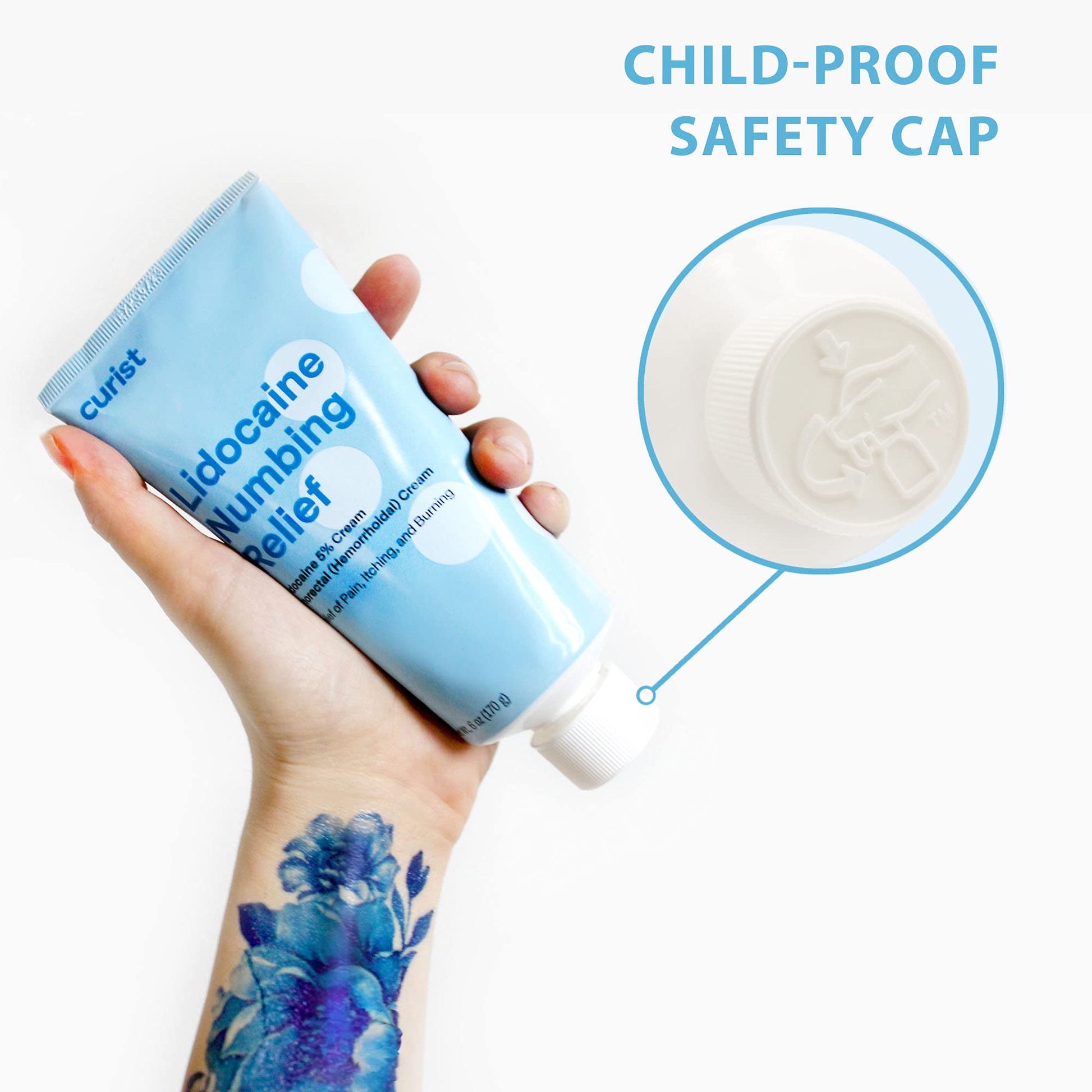 Curist 5% Lidocaine Numbing Cream - 6 oz (170 g) XL Tube - Soothing Numbing Cream for Temporary Discomfort, Itching, and Burning from Hemorrhoids Lidocaine 5% (1 Pack - 6 oz Tube) Curist buy supplements Au