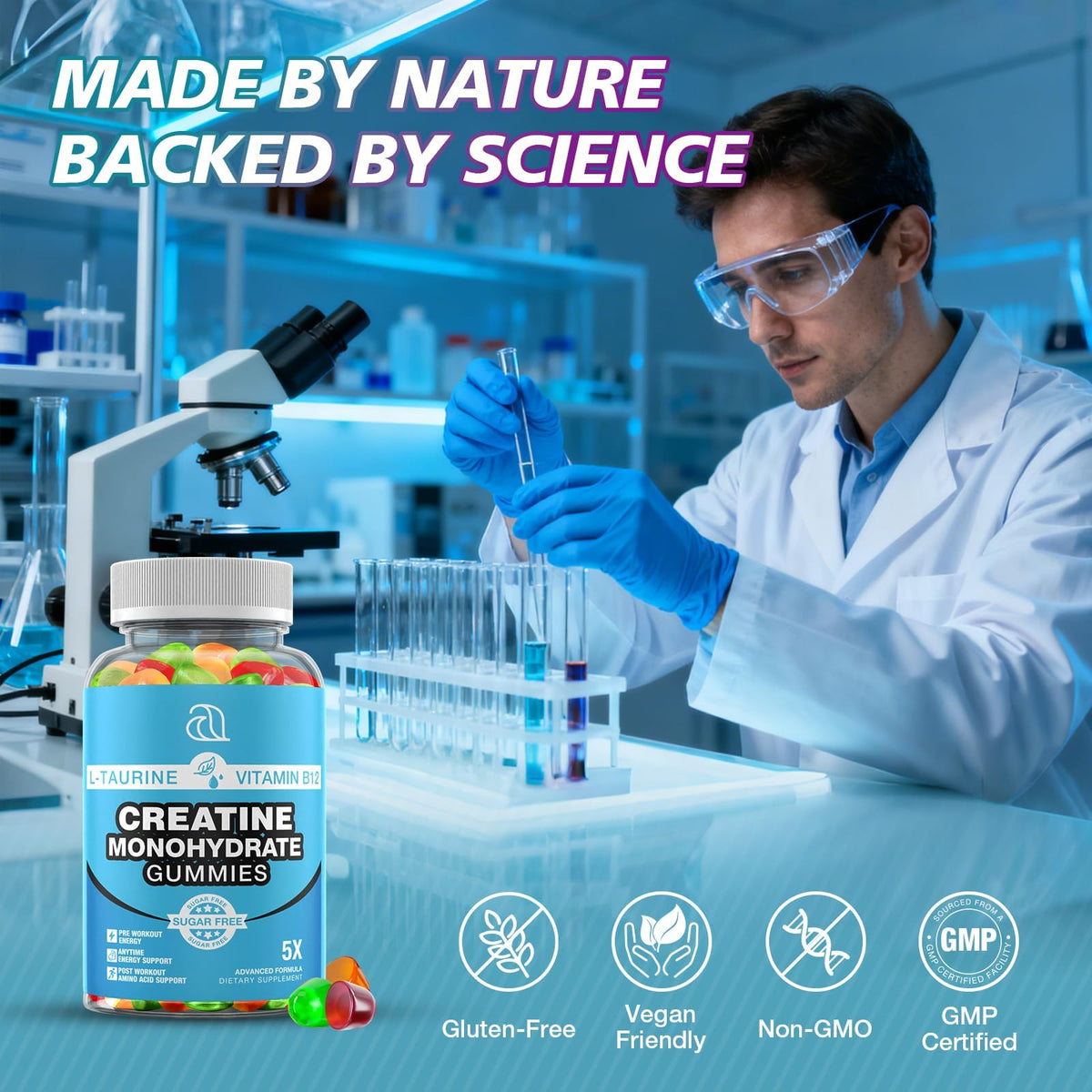 DRZIHOOCH Creatine Gummies for Women & Men - Creatine Monohydrate Gummies Tasty Chewable Supplement, Muscle Support & Energy Boost (2 Pack) DRZIHOOCHBuy Supplements Australia