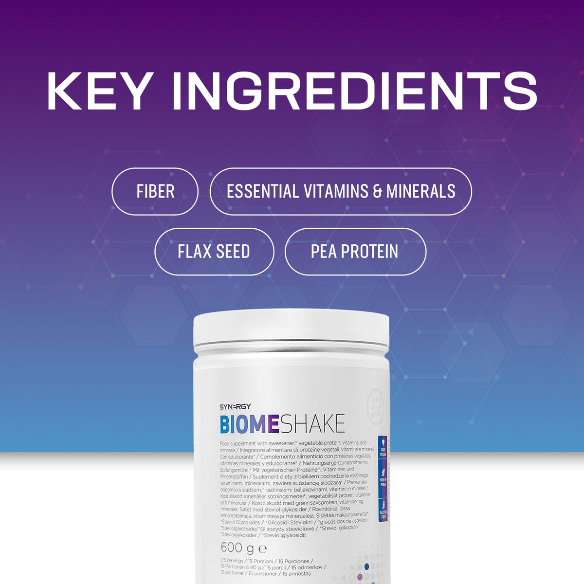 Synergy Worldwide Biome Shake 600 g | 22g Protein Powder Supplement | High in nutrients, Vitamins and Minerals Synergy WorldwideBuy Supplements Australia