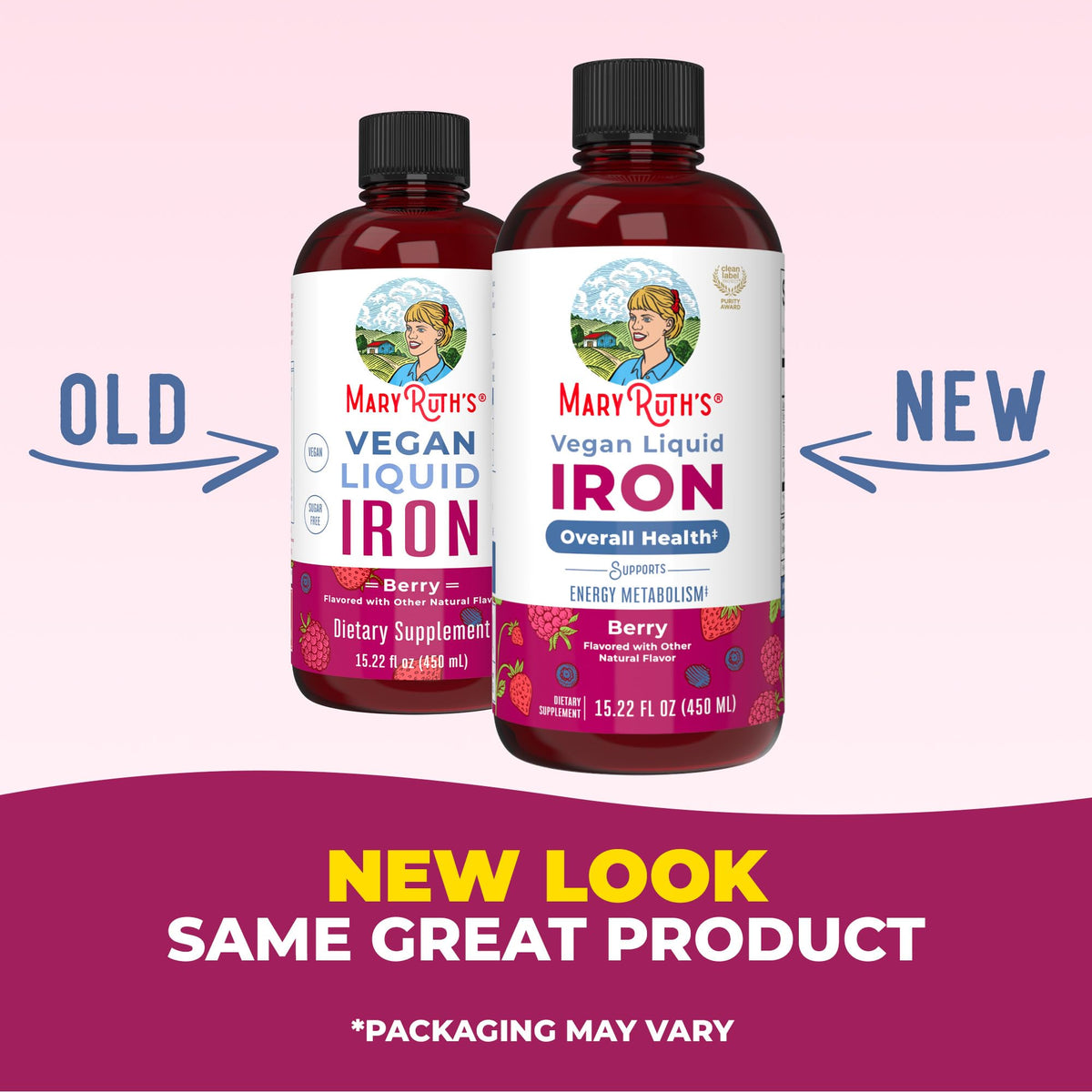 Iron Supplement for Women Men & Kids | Liquid Iron Supplement for Women Men & Kids | Iron for Healthy Blood & Oxygen | Ages 4 & Up | Sugar Free | Vegan | Non-GMO | Gluten Free | 15.22 Fl Oz MARYRUTH'SBuy Supplements Australia