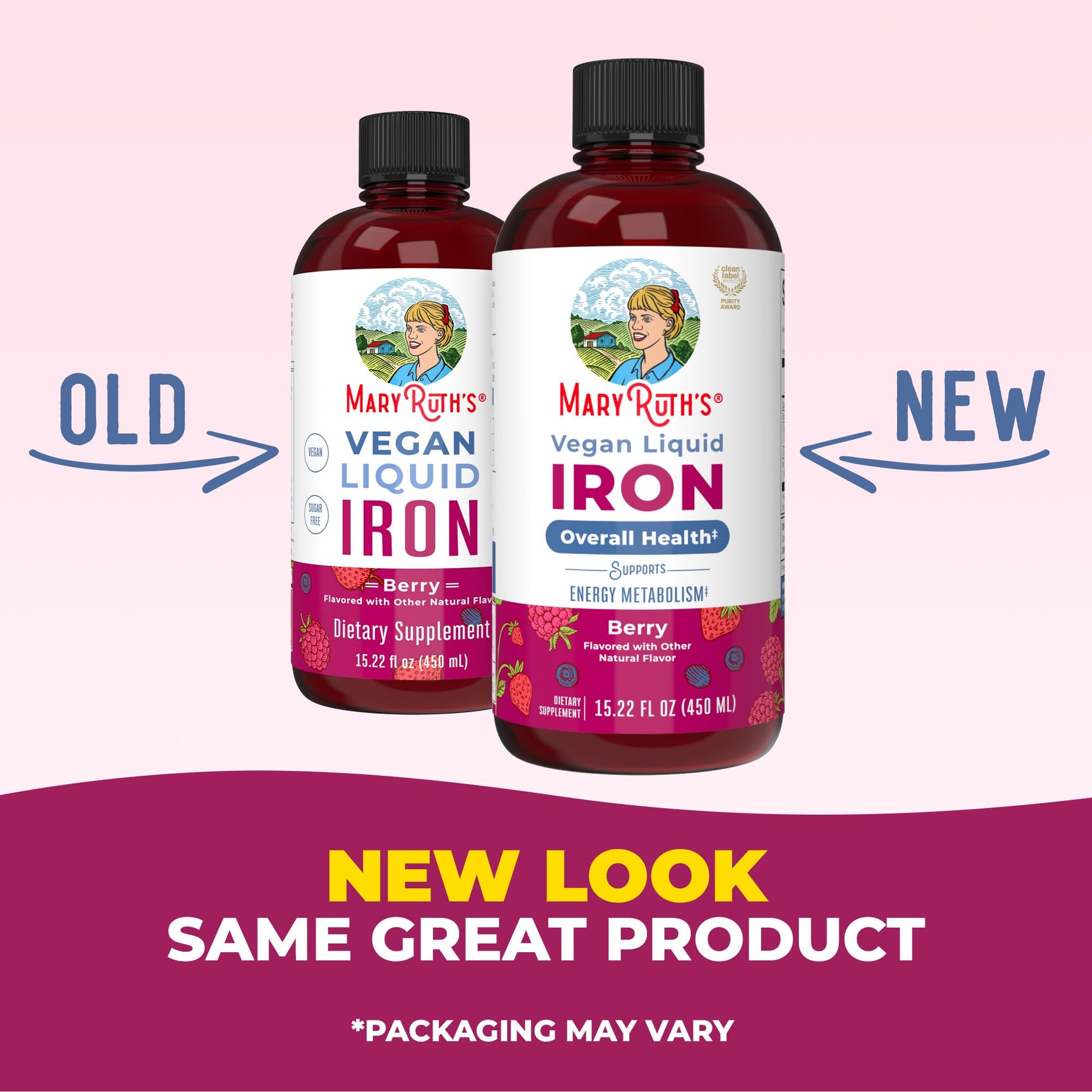 Iron Supplement for Women Men & Kids | Liquid Iron Supplement for Women Men & Kids | Iron for Healthy Blood & Oxygen | Ages 4 & Up | Sugar Free | Vegan | Non-GMO | Gluten Free | 15.22 Fl Oz MARYRUTH'SBuy Supplements Australia