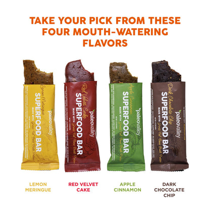 Paleovalley Superfood Bars – Lemon Meringue– 10 Pack – 9g Protein per Bar – Gluten-Free, Grain-Free, Paleo, Non-GMO – On-the-Go Snack PaleovalleyBuy Supplements Australia