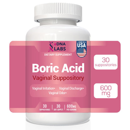 Boric Acid Suppositories for Women 600 mg, Pure Boric Acid pH Balance for Women & Vaginal Odor Control – 30 Suppositories, Made in USA HARMONIFYBuy Supplements Australia