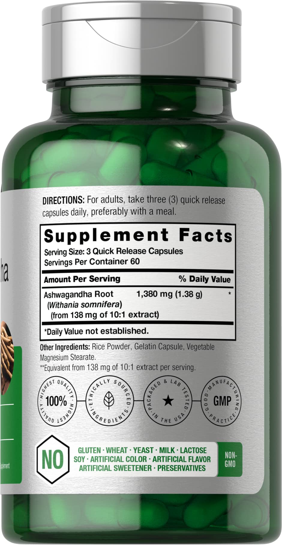 Horbäach Ashwagandha Root Supplement | 180 Capsules | for Women and Men | Herbal Extract | Non-GMO, Gluten Free HorbäachBuy Supplements Australia