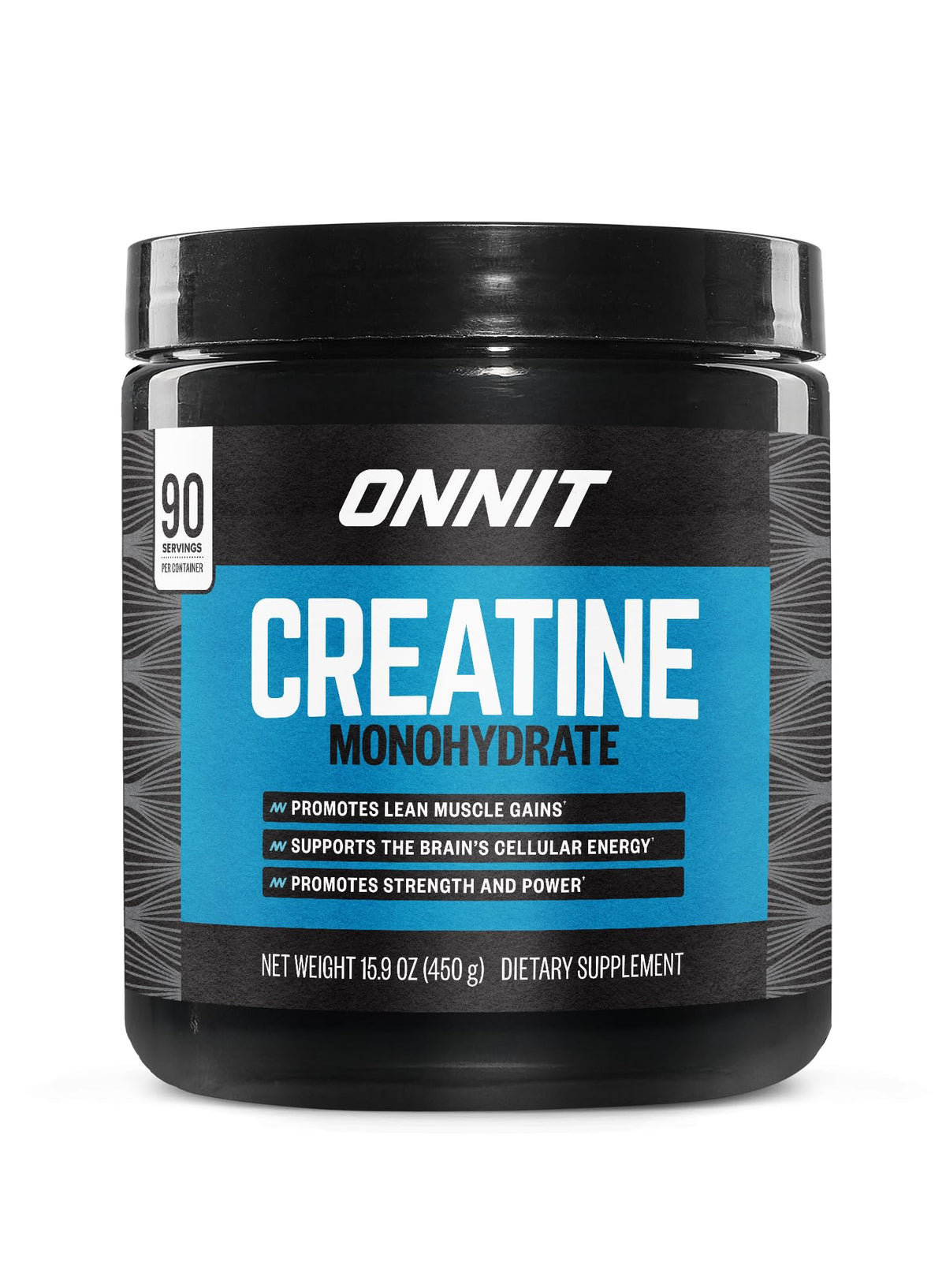ONNIT Creatine Monohydrate Powder – Unflavored, 90-Serving Value Size – Supports Strength, Lean Muscle, and Brain Energy† – Keto Friendly, No Fillers, 90 Servings, 15.29 oz ONNITBuy Supplements Australia