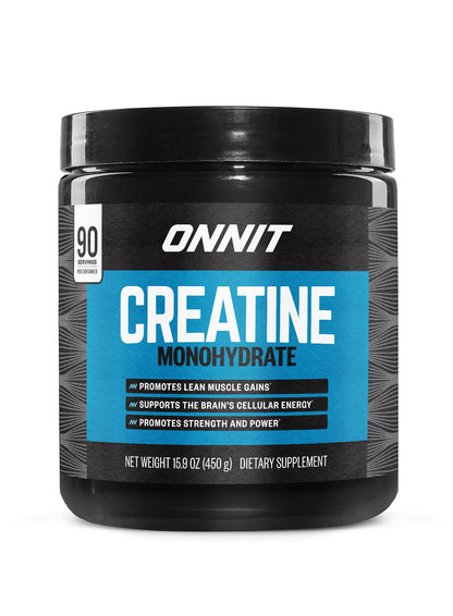 ONNIT Creatine Monohydrate Powder – Unflavored, 90-Serving Value Size – Supports Strength, Lean Muscle, and Brain Energy† – Keto Friendly, No Fillers, 90 Servings, 15.29 oz ONNITBuy Supplements Australia