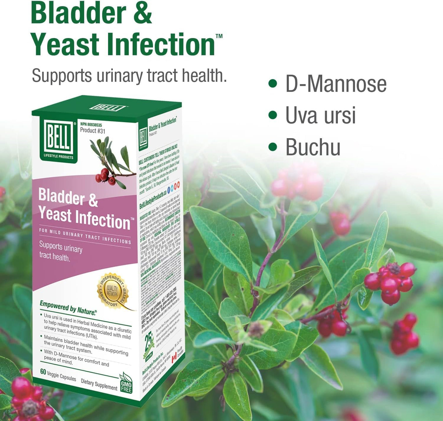 Bell Lifestyle Products Bladder Health and Yeast Balance - 60 Capsules BellBuy Supplements Australia