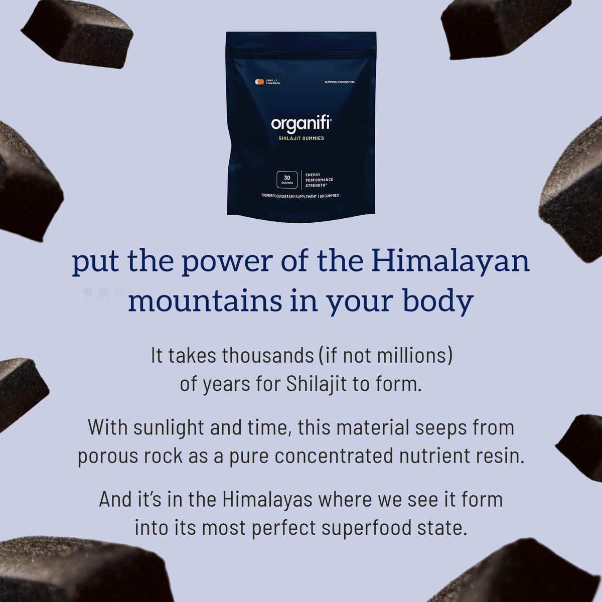 Organifi - Shilajit Gummies - Supports Natural Energy and Strength - Vanilla Cinnamon OrganifiBuy Supplements Australia