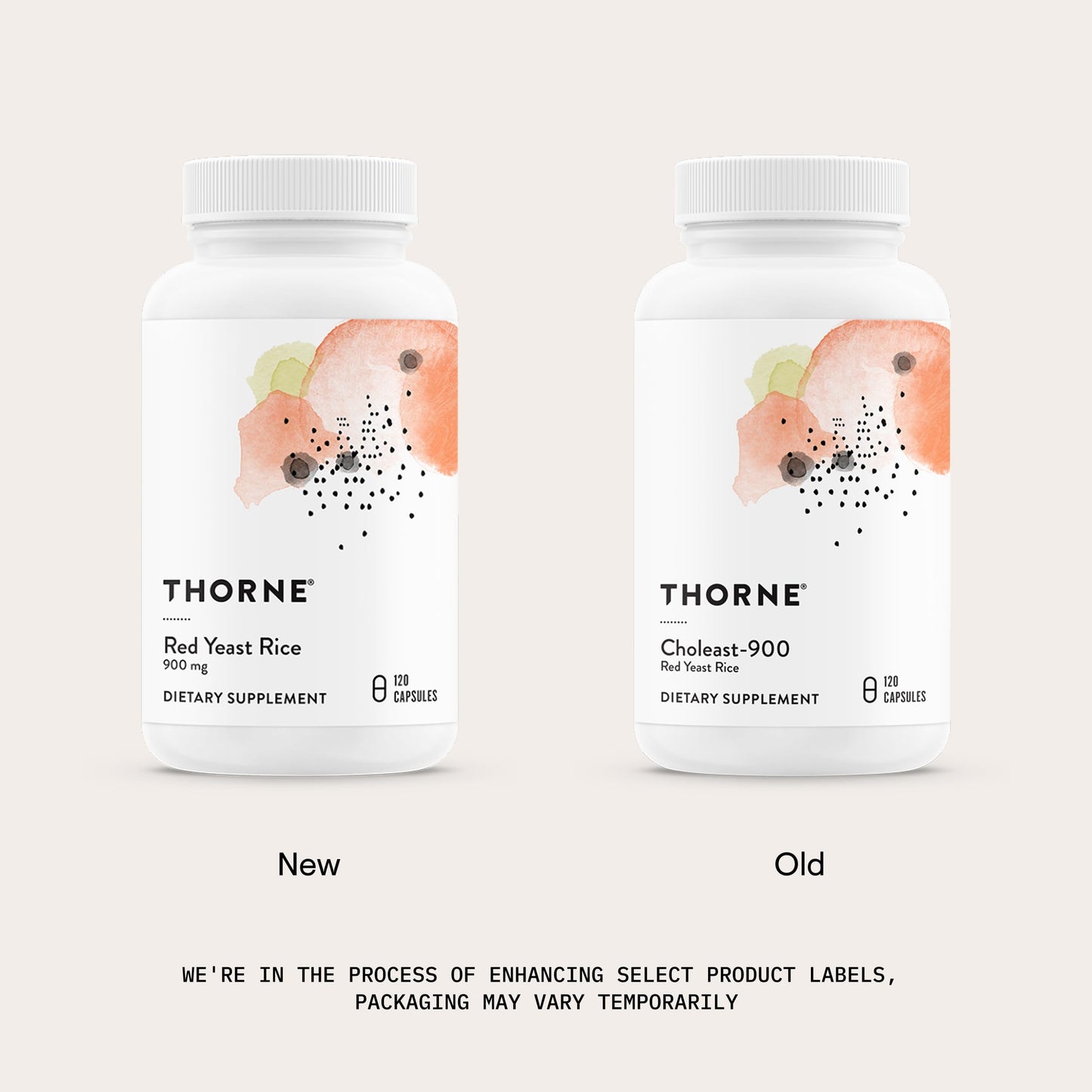 THORNE - Red Yeast Rice (Formerly Choleast-900) - Supports Healthy Cholesterol Levels Already in a Normal Range, Heart Health & Blood Pressure* - Gluten-Free, Dairy-Free - 120 Capsules THORNEBuy Supplements Australia