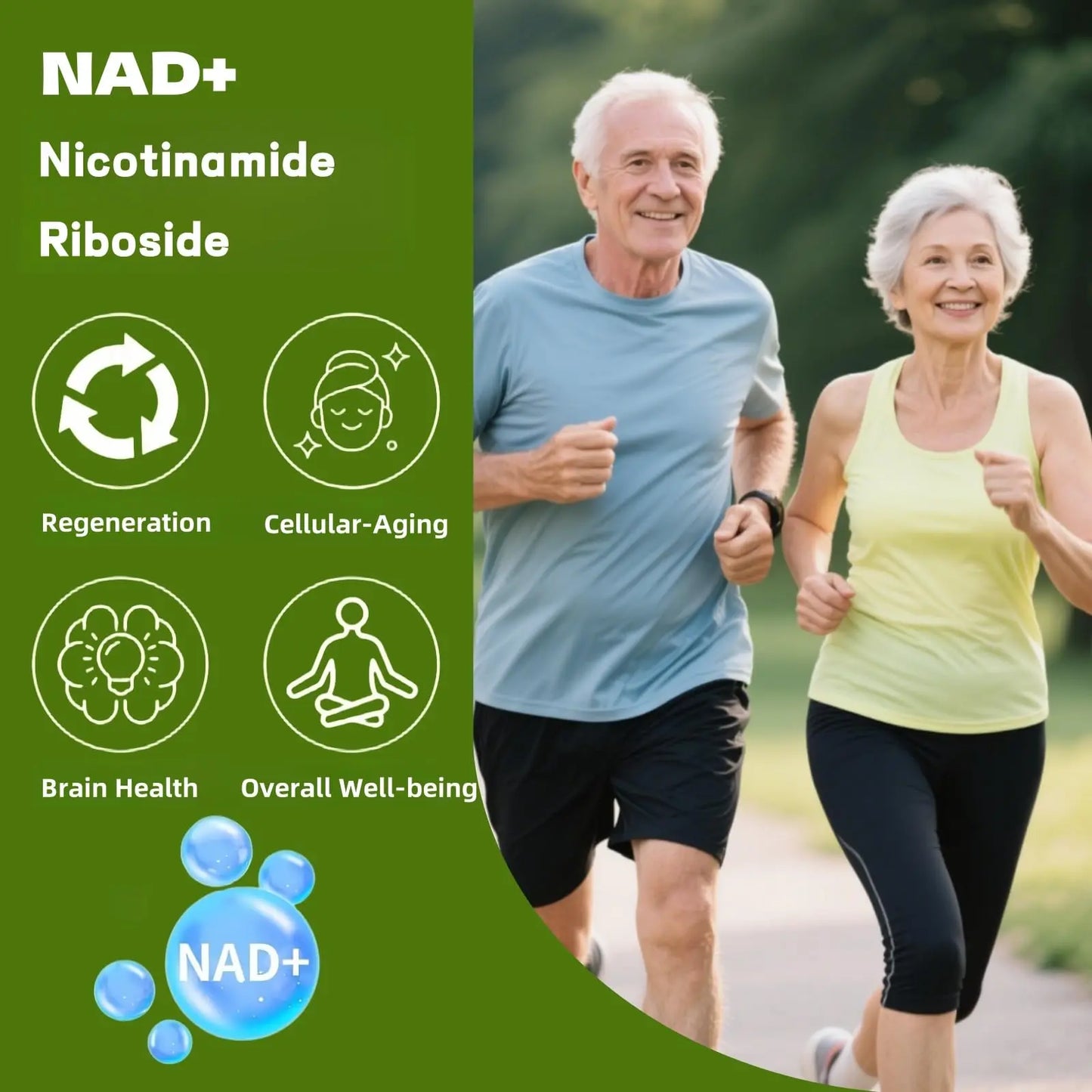 Boqiao NAD+ Supplement - Nicotinamide Riboside & Resveratrol 900mg – Fast-Absorbing Cellular Renewal Capsules for Energy, Anti-Aging & Brain Health – 80 Capsules BoqiaoBuy Supplements Australia