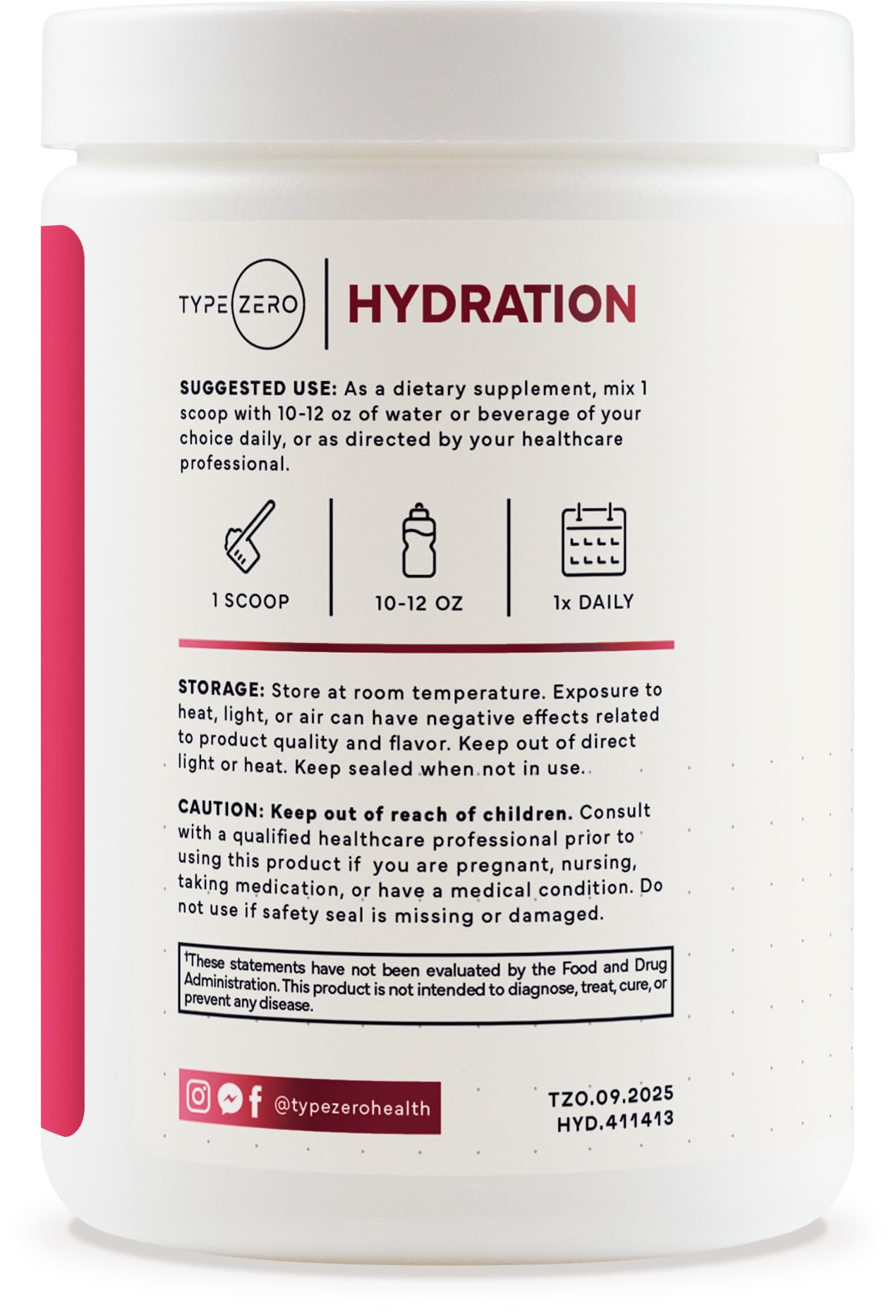 Type Zero Clean Electrolytes Hydration Powder Drink Mix + 14 Essential Vitamins & Minerals - Sugar Free, Zero Artificial Ingredients - Mixed Berry Flavor, 50 Servings Type ZeroBuy Supplements Australia