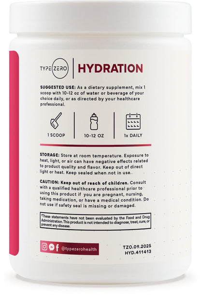 Type Zero Clean Electrolytes Hydration Powder Drink Mix + 14 Essential Vitamins & Minerals - Sugar Free, Zero Artificial Ingredients - Mixed Berry Flavor, 50 Servings Type ZeroBuy Supplements Australia