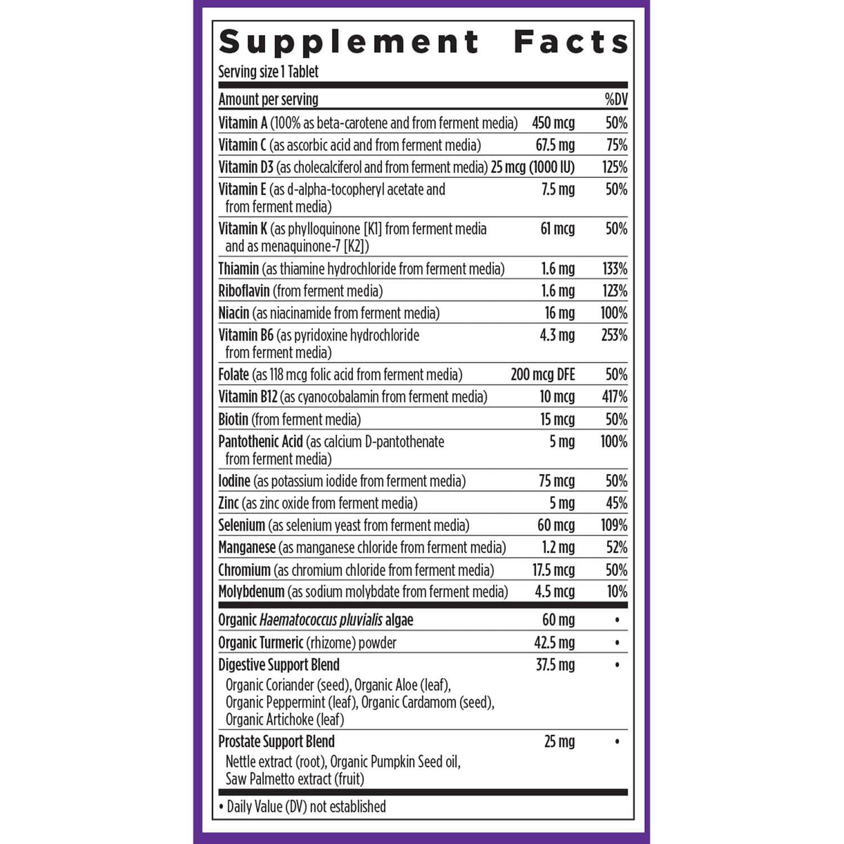 New Chapter Multivitamin for Men 50 Plus + Immune Support - Every Man's One Daily 55+ with Fermented Probiotics + Whole Foods + Astaxanthin New ChapterBuy Supplements Australia