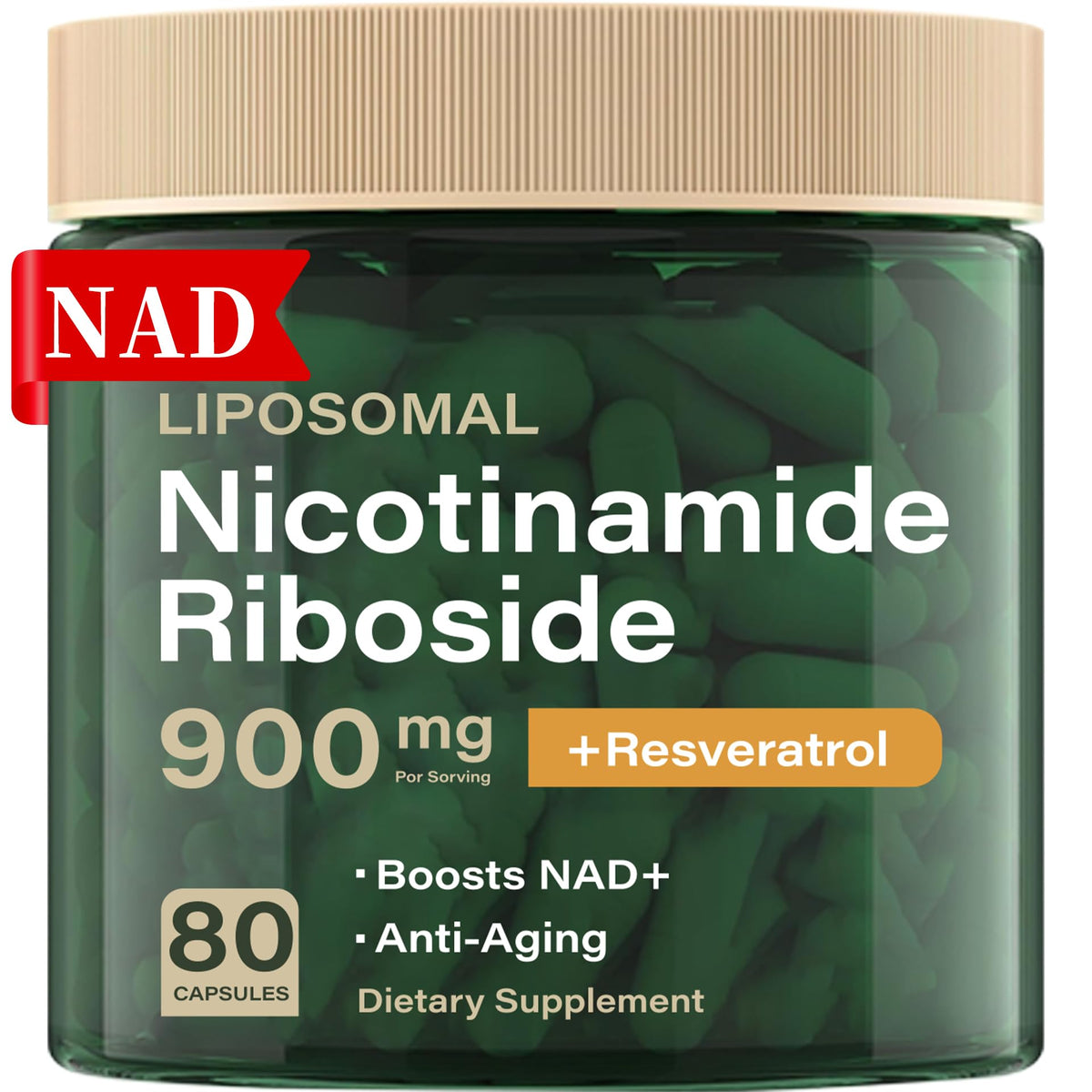 HHerbionix NAD Resveratrol Supplement Plus Extra Strength, Nicotinamide Riboside NR 900mg for Women & Men, NAD Supplement NMN Alternative– Liposomal Formula for Energy, Anti-Aging HHerbionixBuy Supplements Australia