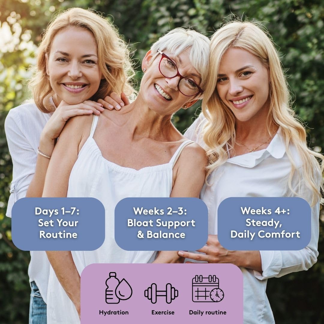 Youth & Tonic PMS & Menopause Bloating Relief Duo – Support for Puffiness, Hormonal Balance & Fluid Retention – Her Hormone Balance + Water Weight Away Natural Herbs for Women, 90 Capsules Youth & TonicBuy Supplements Australia