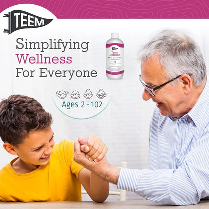 Teem Defense Liquid Probiotic with Elderberry, Whole Biotic Tonic for Digestion & Immunity, Prebiotic Probiotic & Postbiotic Supplement for Kids and Adults, 30 Day Supply – 16.3 Fl.Oz TeemBuy Supplements Australia