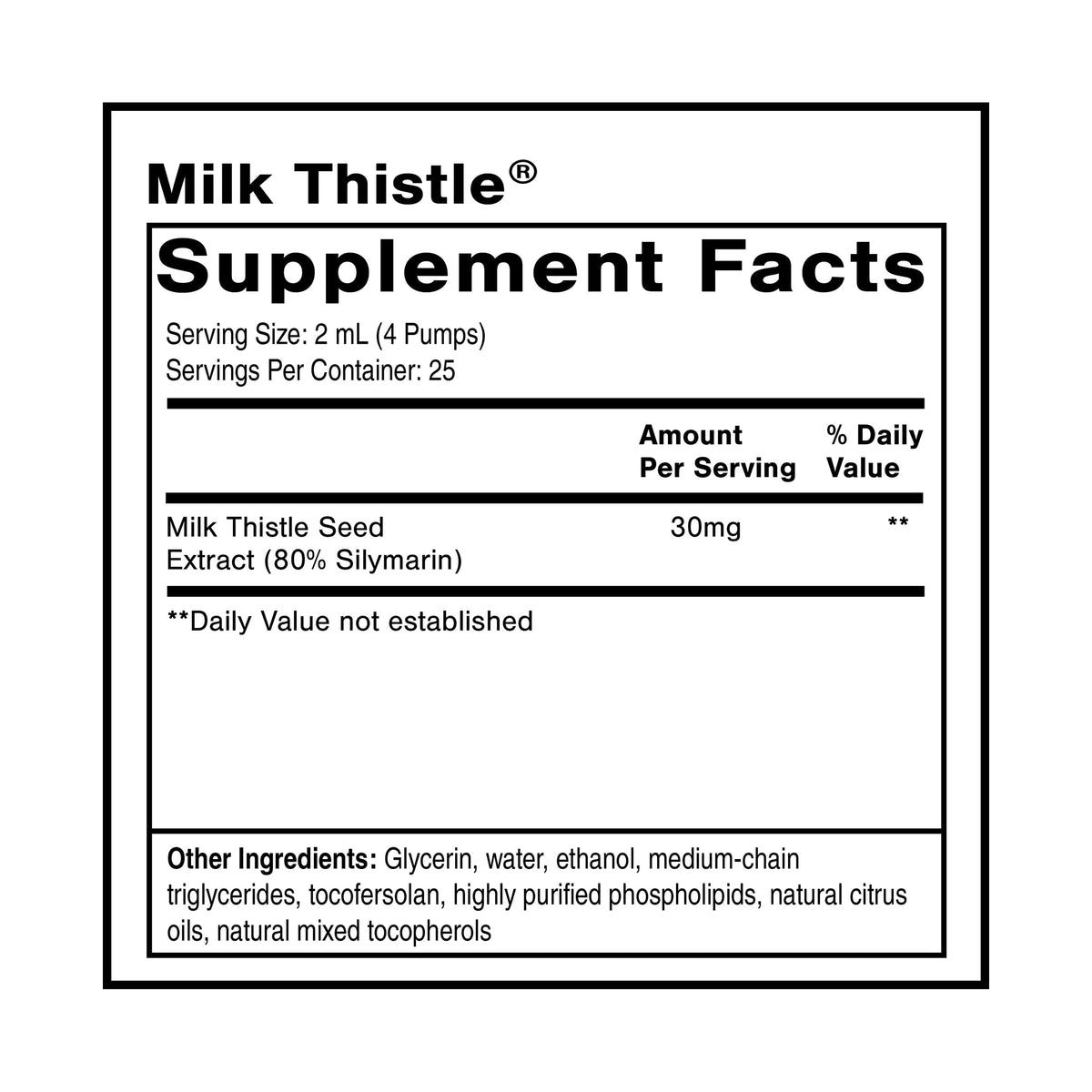 Quicksilver Scientific Nanoemulsified Milk Thistle - Silymarin Liquid with Liposome Delivery System - Immune, Detox + Liver Cleanse Support (1.7oz / 50ml) Quicksilver ScientificBuy Supplements Australia