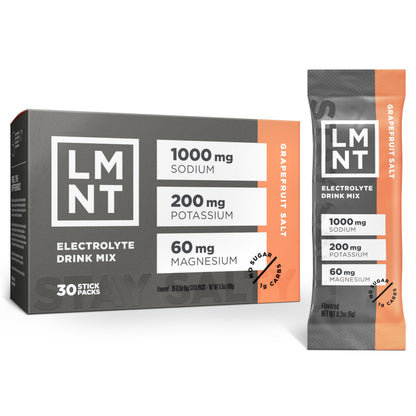 LMNT Zero Sugar Electrolytes - Grapefruit Salt | Drink Mix | 30 Count Drink LMNTBuy Supplements Australia