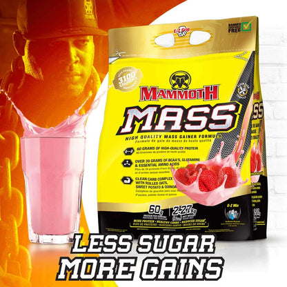 Inter-Active Nutrition Mammoth Mass Supplement, 2.27kg Strawberry MammothBuy Supplements Australia