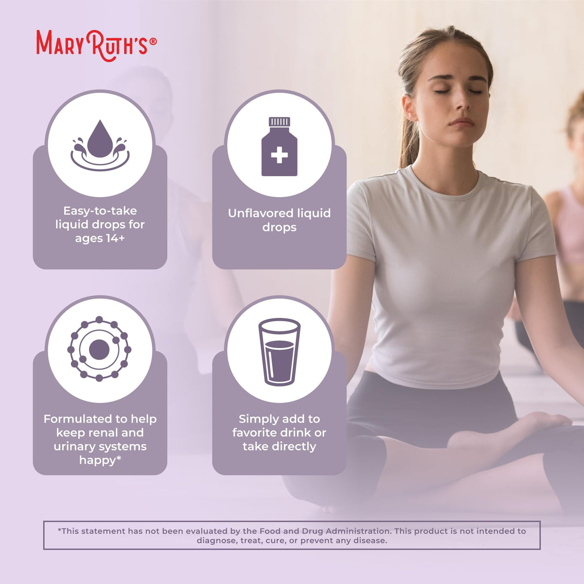 MaryRuth Organics Herbal Supplement Drops | Support Renal & Urinary Systems | Juniper Berry | Cleavers | Dandelion | Hawthorn | Horsetail & Chanca Piedra | Vegan | Non-GMO | 1 Fl Oz MARYRUTH'SBuy Supplements Australia