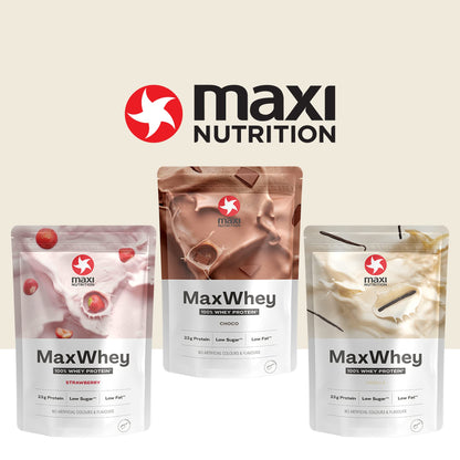 MaxiNutrition - MaxWhey - Whey Protein Powder Strawberry - Low-Fat - Low Sugar MaxiNutritionBuy Supplements Australia