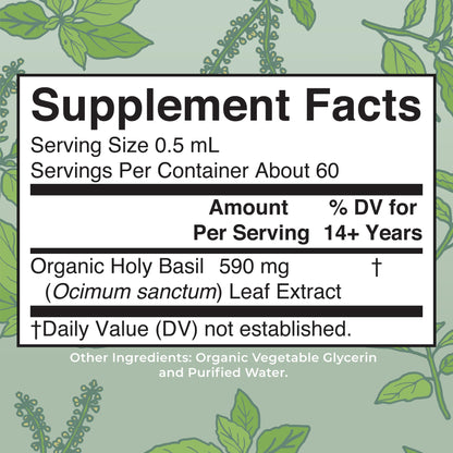 MaryRuth Organics Holy Basil Sugar Free | Tulsi Holy Basil Herbal Liquid Drops | Antioxidant | Cognitive Function | Digestive Support | Energy Levels | Vegan | Non-GMO | 1 Fl Oz MARYRUTH'SBuy Supplements Australia