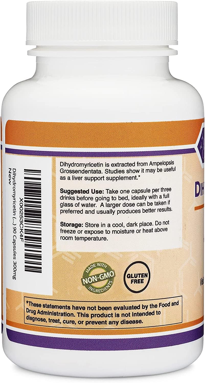 Dihydromyricetin (DHM) 50 Capsules, 300mg, Liver Support Supplement (Third Party Double Wood SupplementsBuy Supplements Australia