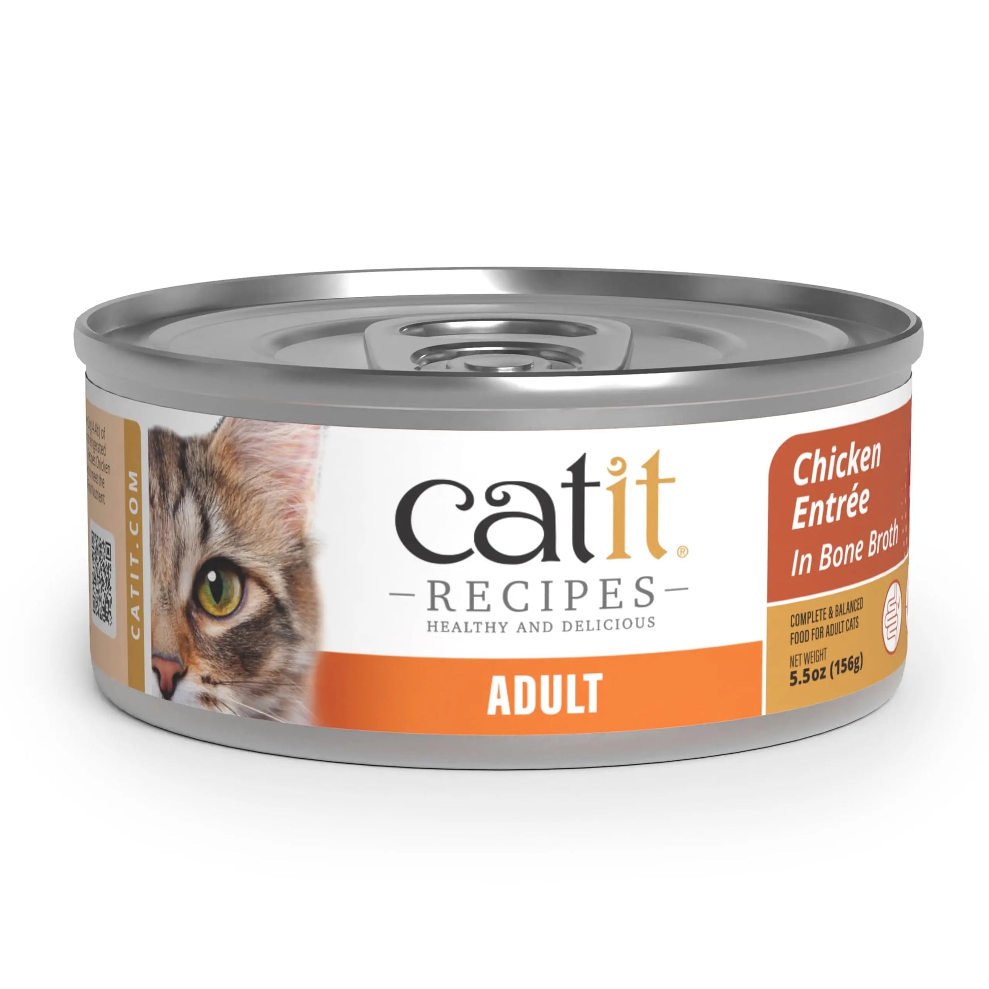 Catit Recipes Adult Chicken Entrée – High-Protein Wet Cat Food with Bone Broth Hydration, Prebiotics & Postbiotics for Gut Health, Omega-3 for Skin & Coat, and Taurine for Heart Support 3oz (12/cs) CatitBuy Supplements Australia