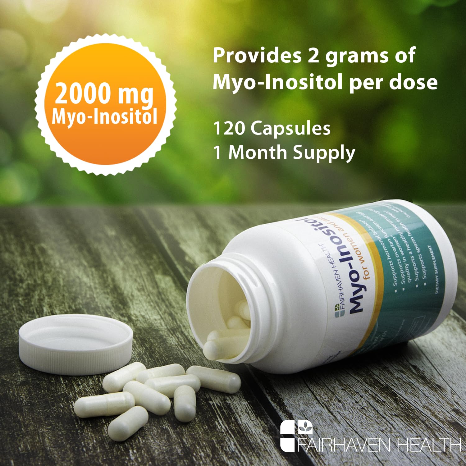 Fairhaven Health Myo-Inositol Supplement 2000mg | Male and Female Fertility Supplement Fairhaven HealthBuy Supplements Australia